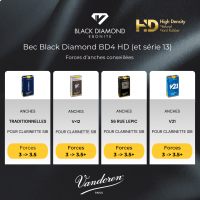 Vandoren Bec clarinette Sib Black Diamond série 13 BD4 HD - Vue 2